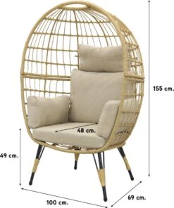 Lola Egg Relaxstoel - Natural Sand - Mand Stoel -Tuin- En Buitenwinkels 1002x1200 3