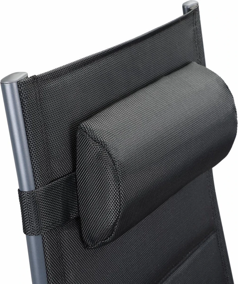 Casaria Tuinstoel Aluminium - 2 Stuks Inklapbaar - Antraciet 13 Casaria Tuinstoel Aluminium - 2 Stuks Inklapbaar - Antraciet - Afbeelding 11