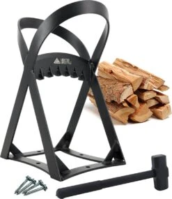 Lighted Lifestyle™| Houtklover Voor Aanmaakhout Incl. Kloofhamer - Houtsplijter - Houtkliever - Snel Haardhout - Gietijzer - Incl. Schroeven -Tuin- En Buitenwinkels 1040x1200 2