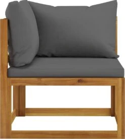 Decoways - 7-delige Loungeset Met Kussens Massief Acaciahout -Tuin- En Buitenwinkels 1085x1200