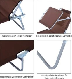 Outsunny Ligstoel Ligbank Voor Buiten Ligstoel Voor Op Het Strand Inklapbaar Met Zonnedak 3 Kleuren 84B-001 14 Outsunny Ligstoel Ligbank Voor Buiten Ligstoel Voor Op Het Strand Inklapbaar Met Zonnedak 3 Kleuren 84B-001 -Tuin- En Buitenwinkels 1086x1200