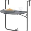 Balkontafel Cicala Inklapbaar 83,5x60x64 Cm Donkergrijs -Tuin- En Buitenwinkels 1087x1200