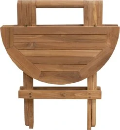 Picknicktafel Rond - Bijzettafel Voor Buiten - - Inklapbare Picknicktafel - Kleine Klaptafel Met Handvat - 50cm -Tuin- En Buitenwinkels 1110x1200