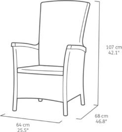 Allibert Vermont Verstelbare Tuinstoel - 64x68x107cm - Grafiet -Tuin- En Buitenwinkels 1111x1200 1