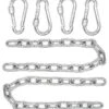 2x 50cm Hangende Stoelketting Tot 230kg - 4 Karabiners - Schommel Hangmat Bokszak Ophanging