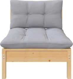 VidaXL 3-delige Loungeset Met Grijze Kussens Massief Grenenhout -Tuin- En Buitenwinkels 1118x1200 1