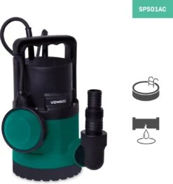 VONROC Dompelpomp/Waterpomp 300W - 6500l/h - Voor Schoon En Licht Vervuild Water - Met Vlotter 12 VONROC Dompelpomp/Waterpomp 300W - 6500l/h - Voor Schoon En Licht Vervuild Water - Met Vlotter -Tuin- En Buitenwinkels 1123x1200 3