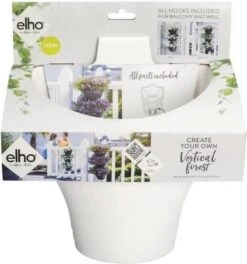 Elho Corsica Vertical Forest 24 - Bloempot Voor Balkonbuiten - Ø 26.7 X H 29.7 Cm - Wit/Wit -Tuin- En Buitenwinkels 1124x1200 5