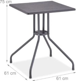 Relaxdays Tuintafel Vierkant - Buitentafel - Kleine Eettafel Tuin - Balkontafel Kunststof -Tuin- En Buitenwinkels 1134x1200 1