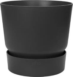 Elho Greenville Rond 40 - Grote Bloempot Voor Buiten - Gemaakt Van Gereycled Plastic - Ø 39.0 X H 36.8 Cm - Living Black -Tuin- En Buitenwinkels 1134x1200 4