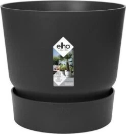 Elho Greenville Rond 30 - Grote Bloempot Voor Buiten - Gemaakt Van Gereycled Plastic - Ø 29.5 X H 27.8 Cm - Living Black -Tuin- En Buitenwinkels 1134x1200 9
