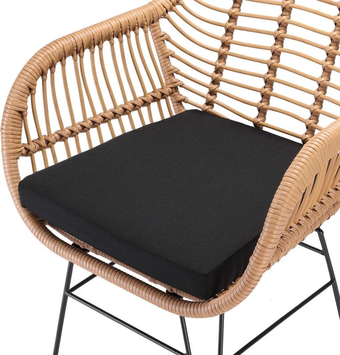 Casaria Polyrotan Kuipstoel Bali - Met Kussens – 2 Stuks 9 Casaria Polyrotan Kuipstoel Bali - Met Kussens – 2 Stuks - Afbeelding 7