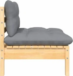 VidaXL 3-delige Loungeset Met Grijze Kussens Massief Grenenhout -Tuin- En Buitenwinkels 1150x1200 1