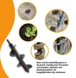 Grondboor Voor Boormachine - 8x25 Cm - Zwart -Tuin- En Buitenwinkels 1157x1200 3