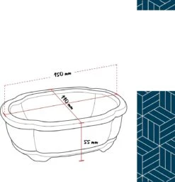 Happy Seed Keramieken Bonsai Pot (schaal) - Marine Blauw - Geglazuurd -Tuin- En Buitenwinkels 1160x1200 2