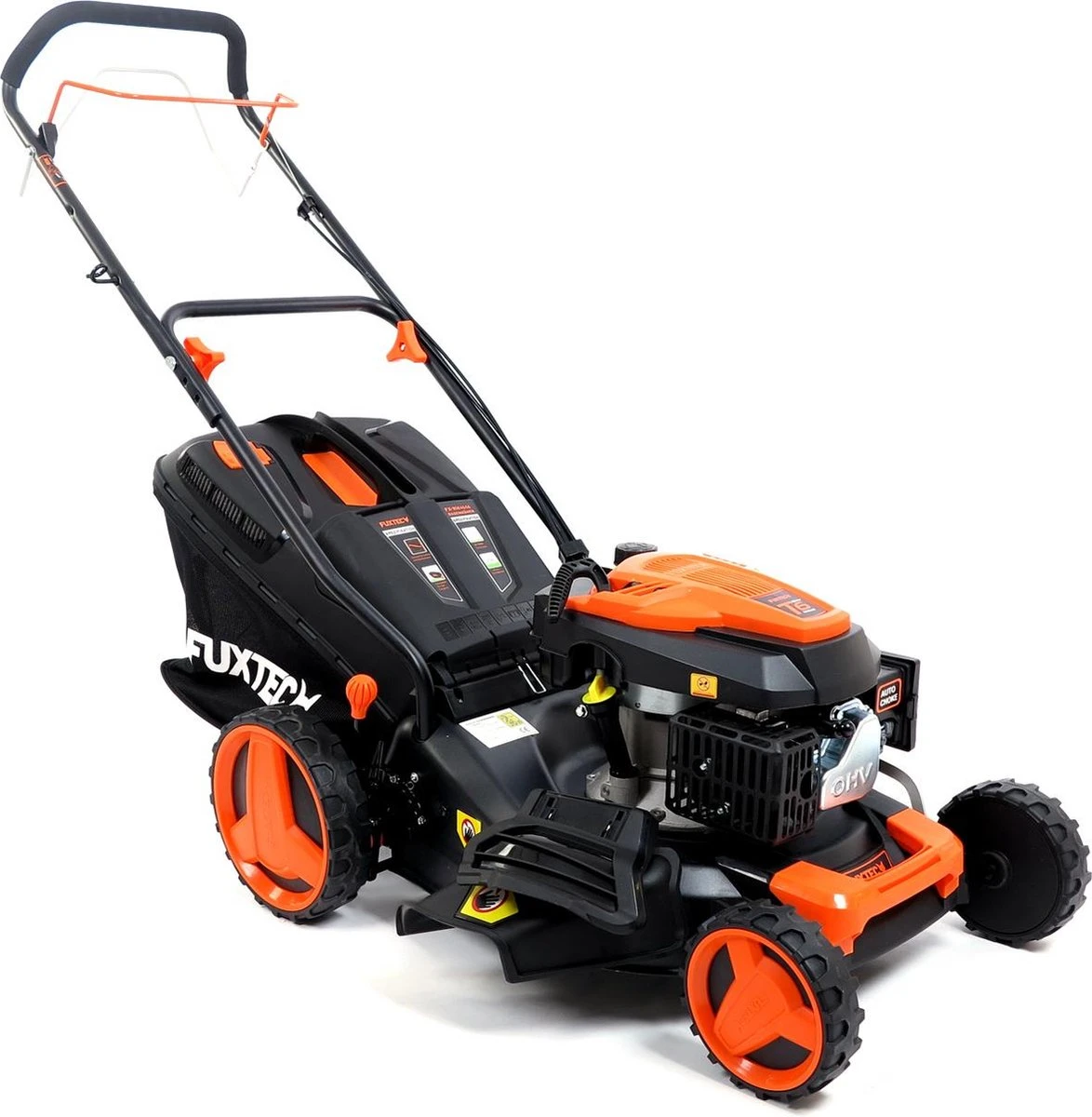 FUXTEC Grasmaaier Benzine - 46cm - Zelfrijdend / Zelftrekkend / Achterwielaandrijving - Mulchfunctie - Opvangbak 50L - FX-RM4646 7 FUXTEC Grasmaaier Benzine - 46cm - Zelfrijdend / Zelftrekkend / Achterwielaandrijving - Mulchfunctie - Opvangbak 50L - FX-RM4646 - Afbeelding 5