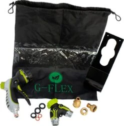 G-Flex Flexibele Tuinslang - Waterslang - 8 Verschillende Sproeistanden - Inclusief Opbergtas/splitter/Koppelstuk/Houder/Rubbers - 30 Meter -Tuin- En Buitenwinkels 1181x1200 2