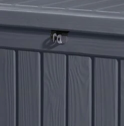 Keter Rockwood Opbergbox - 570L - 155x72,4x64,4cm - Grafiet -Tuin- En Buitenwinkels 1185x1200 1