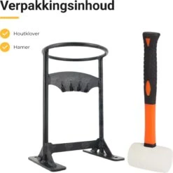 Maatworkz - Houtklover + Hamer - Houtsplijter - Houtkliever - Houtklover Voor Aanmaakhout - Gietijzer - Zwart -Tuin- En Buitenwinkels 1193x1200 6