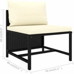 VidaXL 4-delige Loungeset Met Kussens Poly Rattan Zwart 22 VidaXL 4-delige Loungeset Met Kussens Poly Rattan Zwart -Tuin- En Buitenwinkels 1194x1200 1