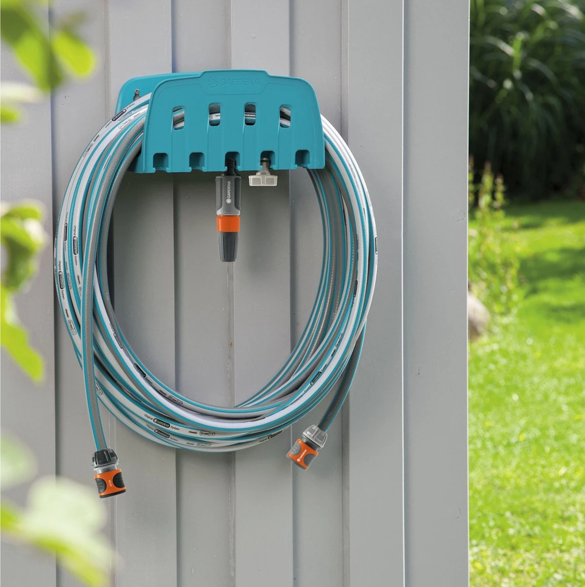 GARDENA Slanghouder - Incl. Opbergruimte Voor GARDENA Aansluitstukken 4 GARDENA Slanghouder - Incl. Opbergruimte Voor GARDENA Aansluitstukken - Afbeelding 2