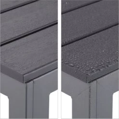 Relaxdays Tuintafel Vierkant - Grijze Buitentafel - Eettafel Tuin - Moderne Balkontafel -Tuin- En Buitenwinkels 1198x1200 4