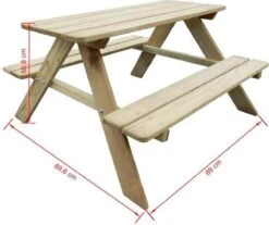 MaxxGarden Kinder Picknicktafel - 90x79x50cm - Hout -Tuin- En Buitenwinkels 1200x1004 1