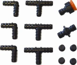 Meisterhome ® - 30 Meter - Druppelslang - Druppelsystemen - Zweetslang - Bewatering - Bewateringssysteem - Druppelsysteem - Irrigatie Set - 70% Waterbesparing - Druppelaars - Tuin, Gras, Planten - Met 38 Hulpstukken Voor Vast Zetten En Verlengen -Tuin- En Buitenwinkels 1200x1014