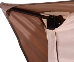 Outsunny Paviljoen Met Zijwanden Partytent Tuintent Popup 3,25 X 3,25 M Khaki 840-166 -Tuin- En Buitenwinkels 1200x1018