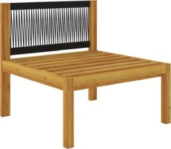 Decoways - 5-delige Loungeset Met Kussens Massief Acaciahout Crèmekleurig -Tuin- En Buitenwinkels 1200x1044