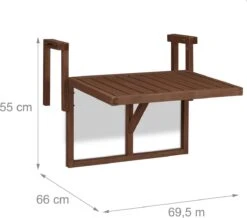 Relaxdays Balkontafel Inklapbaar - Klaptafel Balkon - Tafel Reling - Hangtafel Hout 22 Relaxdays Balkontafel Inklapbaar - Klaptafel Balkon - Tafel Reling - Hangtafel Hout -Tuin- En Buitenwinkels 1200x1060 2