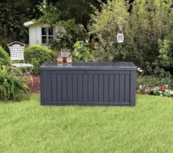 Keter Rockwood Opbergbox - 570L - 155x72,4x64,4cm - Grafiet -Tuin- En Buitenwinkels 1200x1061 2