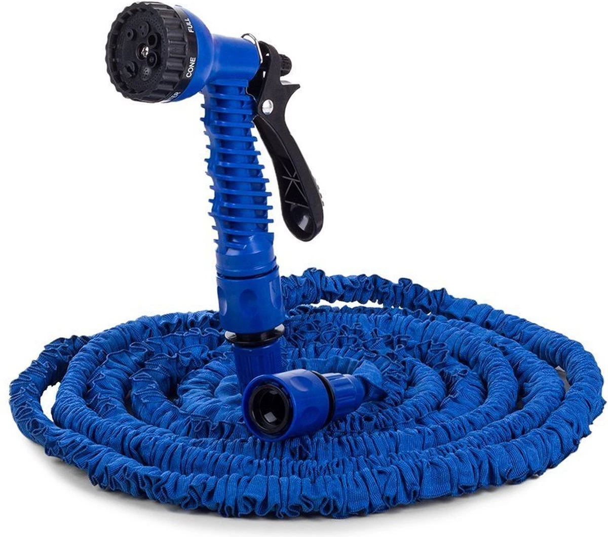 Uitrekbare Tuinslang Tot 15 Meter - Tuinsproeier Met 7 Verschillende Standen - Tuin Besproeien - Sproeikop - Blauw - Flexibel Elastisch 3 Uitrekbare Tuinslang Tot 15 Meter - Tuinsproeier Met 7 Verschillende Standen - Tuin Besproeien - Sproeikop - Blauw - Flexibel Elastisch