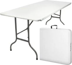 MaxxGarden Klaptafel - Inklapbare Tafel - Opvouwbare Tuintafel - Weerbestendig - Inclusief Handvat - 180x70x74 -Tuin- En Buitenwinkels 1200x1085