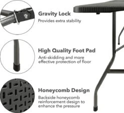 MaxxGarden Vouwtafel - Zwart - Rotanlook - 180x75x74 Cm 13 MaxxGarden Vouwtafel - Zwart - Rotanlook - 180x75x74 Cm -Tuin- En Buitenwinkels 1200x1099