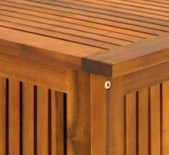 Casaria Opbergbox Acacia Hout – Weerbestendig 115cm - Bruin -Tuin- En Buitenwinkels 1200x1102