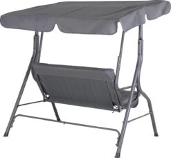 Merkloos Casaria Hollywood Schommel - Antraciet - Incl. Zonnekap -Tuin- En Buitenwinkels 1200x1109