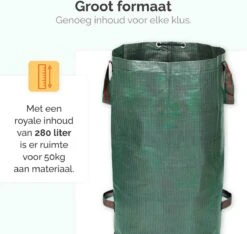 Goliving Tuinafvalzak - Set Van 2- Tuinafvalzakken Opvouwbaar - Tuinzak - Tuinafvalemmer - 2x 280 Liter - Groen -Tuin- En Buitenwinkels 1200x1136 3