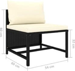 VidaXL 4-delige Loungeset Met Kussens Poly Rattan Zwart 33 VidaXL 4-delige Loungeset Met Kussens Poly Rattan Zwart -Tuin- En Buitenwinkels 1200x1141