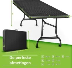 Sens Design Tuintafel Kunststof - Campingtafel Inklapbaar - Rotan-Look -Tuin- En Buitenwinkels 1200x1142 1