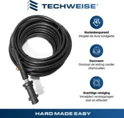 Techweise - Rioolslang Voor Kärcher K2 T/m K7 - 20M - Met 4 Achterwaartse Hogedruksproeiers -Tuin- En Buitenwinkels 1200x1144 1