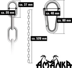2x 50cm Hangende Stoelketting Tot 230kg - 4 Karabiners - Schommel Hangmat Bokszak Ophanging 12 2x 50cm Hangende Stoelketting Tot 230kg - 4 Karabiners - Schommel Hangmat Bokszak Ophanging -Tuin- En Buitenwinkels 1200x1145 1