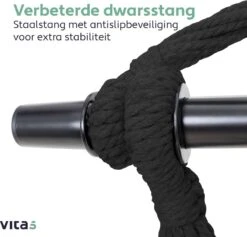 Vita5 XXL Hangstoel | Binnen&Buiten Hangnest | Incl. 2 Kussens En Boekenvak | Volwassenen&Kinderen | Hangmatstoel Tot 225kg | Donkergroen -Tuin- En Buitenwinkels 1200x1152 1