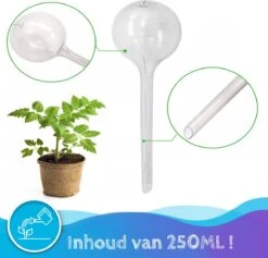 Summer Spark Waterdruppelaar Voor Planten 6 Stuks Transparant – 27 CM X 8 CM – 250 ML – Automatisch Watergeefsysteem Voor Kamerplanten – Planten Watergever Met Druppelsysteem – Waterbol -Tuin- En Buitenwinkels 1200x1153 4