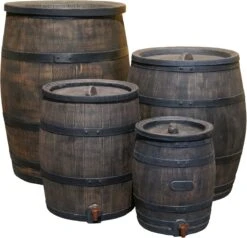 Exellent Regenton Met Voet, Houtlook, 120 Liter, Incl. Regenton Vulautomaat En Kraan -Tuin- En Buitenwinkels 1200x1155 3