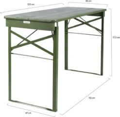 MaximaVida Inklapbare Biertafel Berlijn 120 X 50 Cm Olijfgroen - FSC Hout -Tuin- En Buitenwinkels 1200x1166