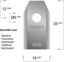 Mesjes Voor Husqvarna Automower - Reservemessen Voor Gardena Robotmaaier - 30st - RVS - Plastic Box - Megoo® -Tuin- En Buitenwinkels 1200x1170 1