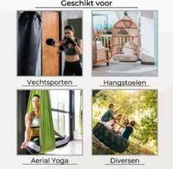 LFSY - Ophangsysteem - Universele Plafondhaak - Hangstoelen Binnen & Buiten - Ophanghaak – Bokszakken - Verandastoel - Zware Veer - RVS – 450kg – M8 -Tuin- En Buitenwinkels 1200x1172