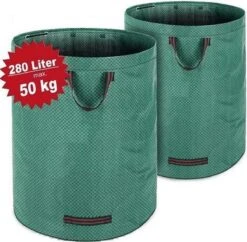 Gardebruk Tuinafvalzak - 2 Stuks 280L – 77x67cm/Opvouwbaar - Groen -Tuin- En Buitenwinkels 1200x1175 1