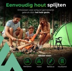 Lighted Lifestyle™| Houtklover Voor Aanmaakhout Incl. Kloofhamer - Houtsplijter - Houtkliever - Snel Haardhout - Gietijzer - Incl. Schroeven -Tuin- En Buitenwinkels 1200x1179 5